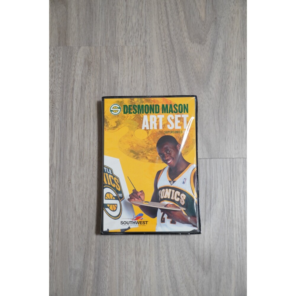 NEW Vintage Desmon Mason Art Set SuperSonics by Southwest Airlines